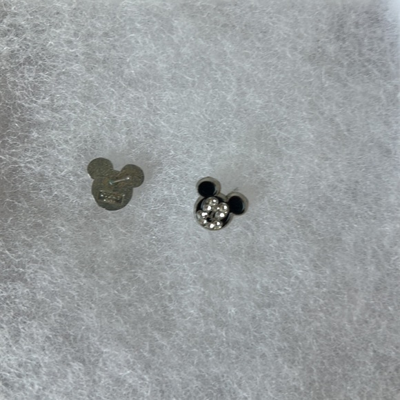 Mickey Mouse Cubic CZ Earrings - Picture 2 of 2